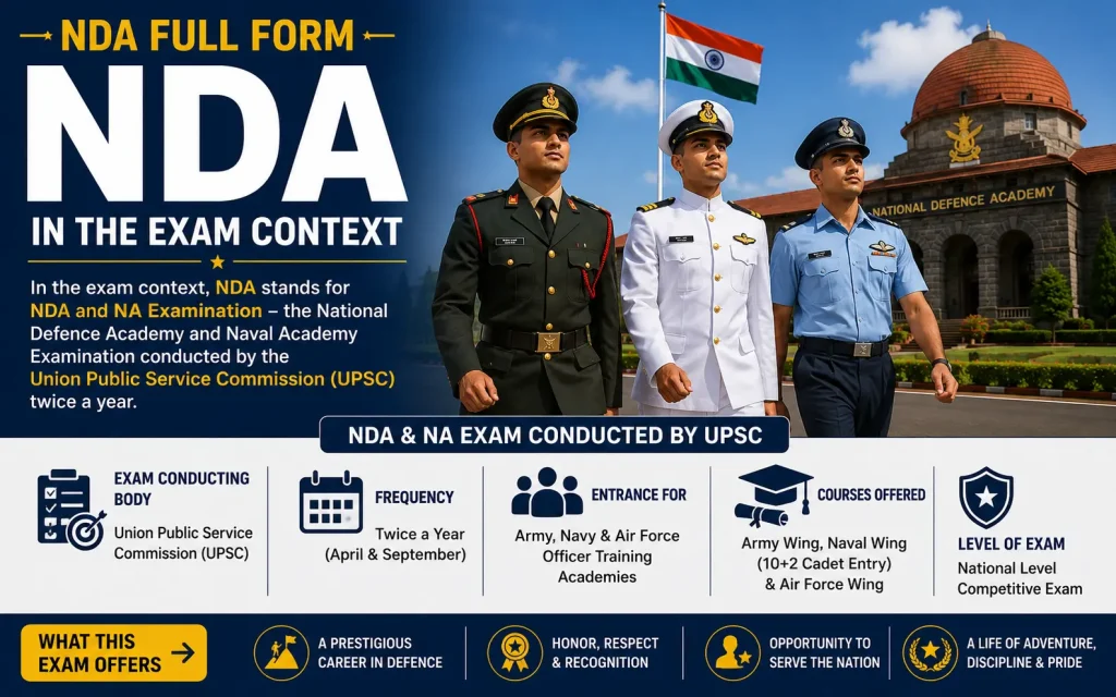 nda full form in the exam context